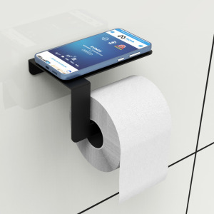 Metal Tuvalet Kağıdı Rulo Peçetelik Banyo WC için Raflı Standlı