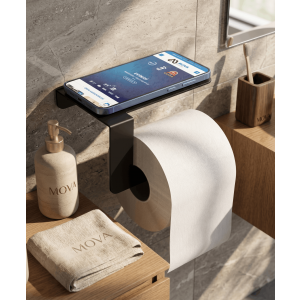 Metal Tuvalet Kağıdı Rulo Peçetelik Banyo WC için Raflı Standlı
